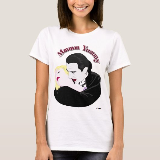 Dracula, Mmmm Yummy T-Shirt (Vorderseite)