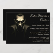 Dracula-Nacht | Halloween Costume Party Einladung (Vorne/Hinten)