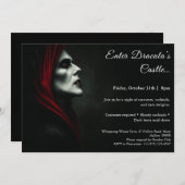 Dracula-Nacht | Halloween Costume Party Einladung (Vorne/Hinten)