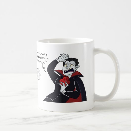 Dracula: Nein... keine Magnete! Kaffeetasse (Rechts)