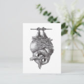 Dracula Owl Cool und so Beängstigend Postkarte (Stehend Vorderseite)