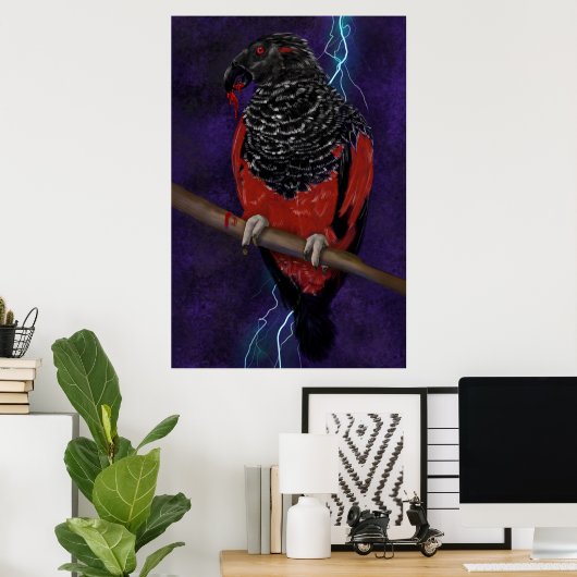 Dracula Parrot Poster (Heimbüro)