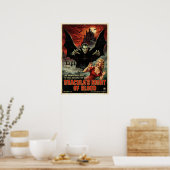 Dracula Poster Gotischer Vampir Horror Gruselige K (Küche)