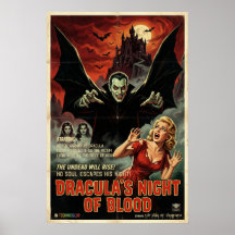 Dracula Poster Gotischer Vampir Horror Gruselige K
