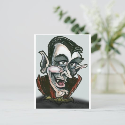 Dracula Postkarte (Stehend Vorderseite)