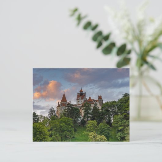 Dracula Schloss Bran in Rumänien Postkarte (Stehend Vorderseite)