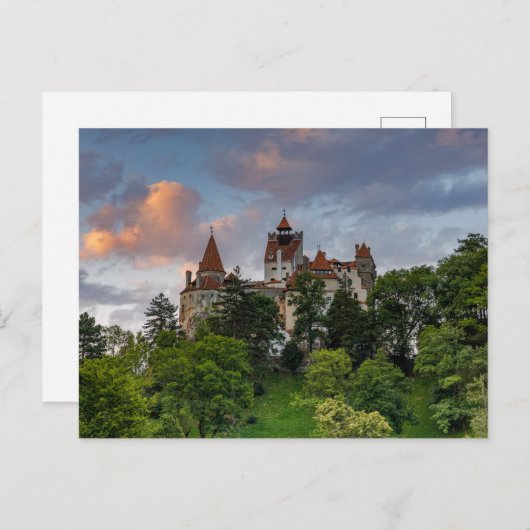 Dracula Schloss Bran in Rumänien Postkarte (Vorne/Hinten)