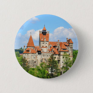 Dracula-Schloss in Siebenbürgen, Rumänien Button
