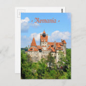 Dracula-Schloss in Siebenbürgen, Rumänien Postkarte (Vorne/Hinten)