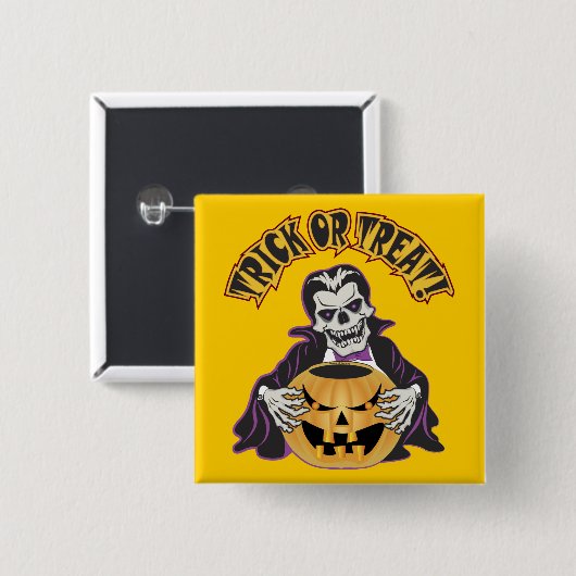 Dracula Skull Button (Vorne & Hinten)