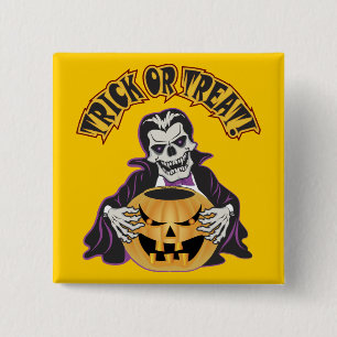 Dracula Skull Button