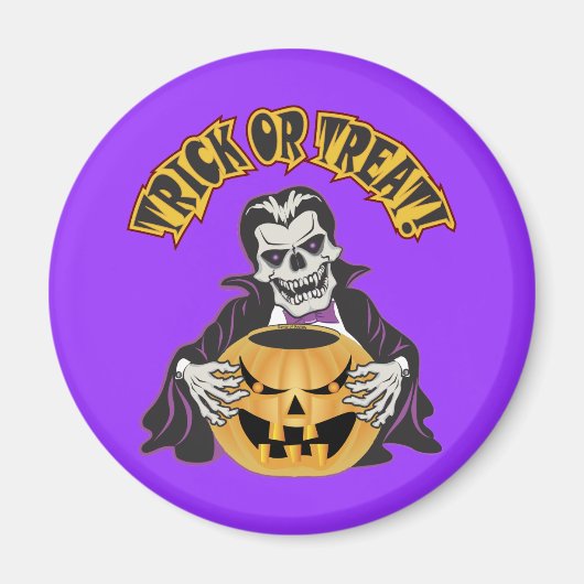 Dracula Skull Magnet (Vorne)