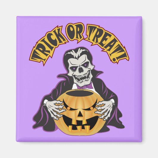 Dracula Skull Magnet (Vorne)