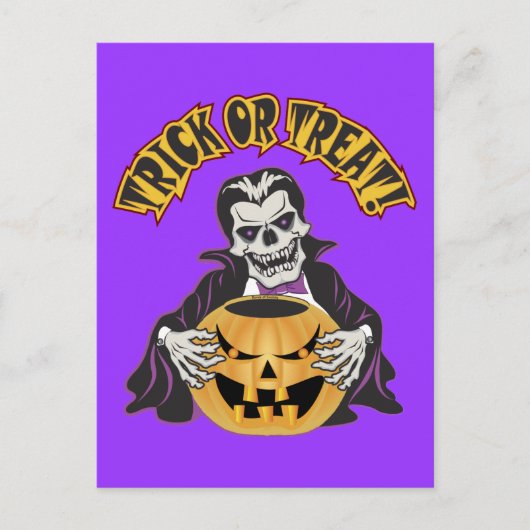 Dracula Skull Postkarte (Vorderseite)