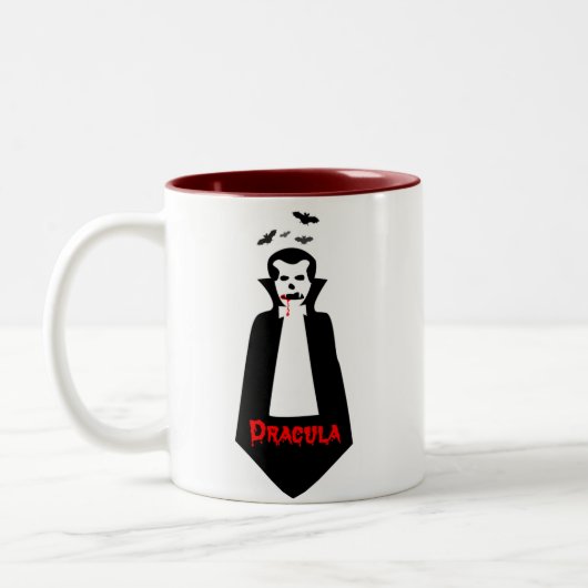 Dracula-Tassengeschenk Zweifarbige Tasse (Links)