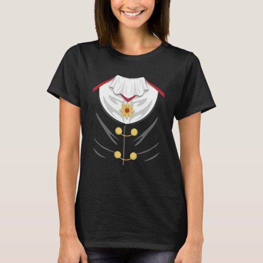 Dracula Tuxedo Lazy Halloween Kostüme für Vampire T-Shirt (Vorderseite)