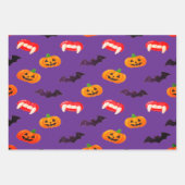 Dracula und Bats Spooky Fun Halloween Geschenkpapier Set (Vorderseite 2)