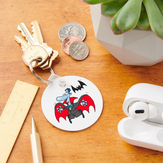 Dracula und ein Schlüsselanhänger