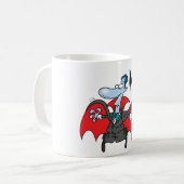 Dracula und eine Bat-Tasse Kaffeetasse (Vorderseite Links)