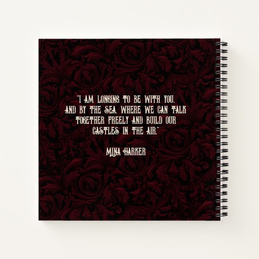 Dracula und Viktorianisches Halloween Gastbuch Notizblock (Rückseite)