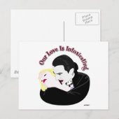 Dracula, unsere Liebe berauscht Postkarte (Vorne/Hinten)