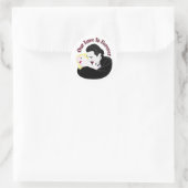 Dracula, unsere Liebe ist ewig Runder Aufkleber (Tasche)