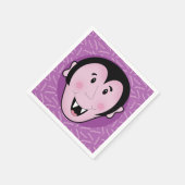 Dracula Vampire Bat Halloween Lila Fledermäuse Serviette (Ecke)
