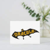 Dracula Vampire Bat Postkarte (Stehend Vorderseite)