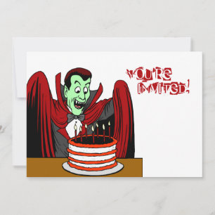 Dracula Vampire Halloween Geburtstag Einladung