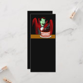 Dracula Vampire Halloween Geburtstag Karte (Vorderseite/Rückseite Beispiel)