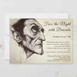 Dracula Vampire Halloween-Party Einladung