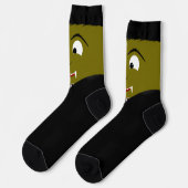 Dracula Vampire Halloween Socken (Linkes Detail)