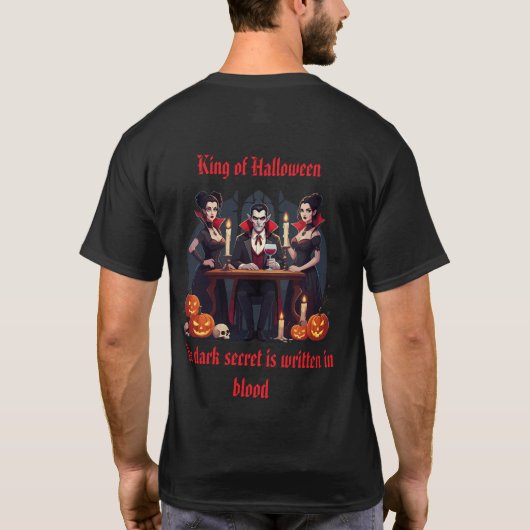 Dracula Vampire Halloween T-Shirt 🎃 👻 (Rückseite)