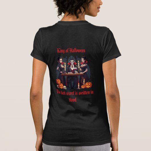 Dracula Vampire Halloween T-Shirt 🎃 👻 (Rückseite)