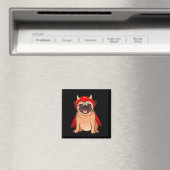 Dracula Vampire Mops Niedlich Hund Halloween Kostü Magnet (In Situ (Geschirrspüler))
