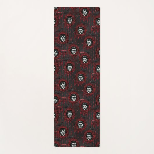 Dracula Vampire Spooky Halloween Gothic Yoga matte (Vorderseite)