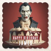 Dracula Vampire thematisch Creme Cake - Geburtstag