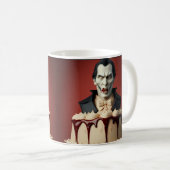 Dracula Vampire Themed Cake Kaffeetasse (VorderseiteRechts)
