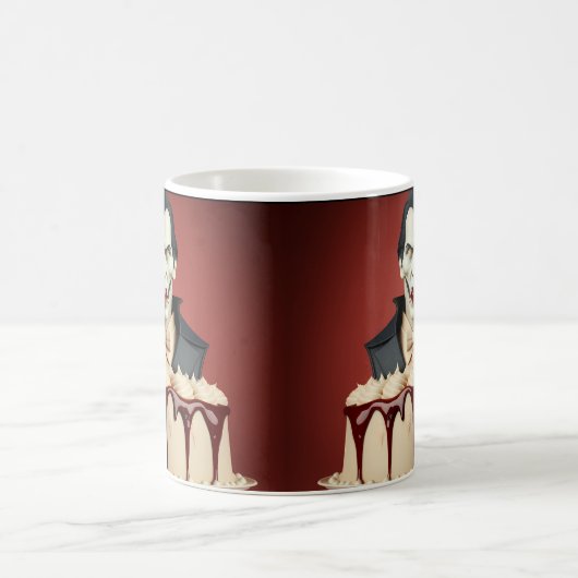 Dracula Vampire Themed Cake Kaffeetasse (Mittel)