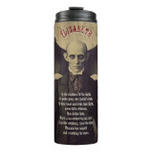 Dracula Vintag Gothic Halloween Vampire Thermosbecher (Vorderseite)