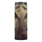 Dracula Vintag Gothic Halloween Vampire Thermosbecher (Rückseite)