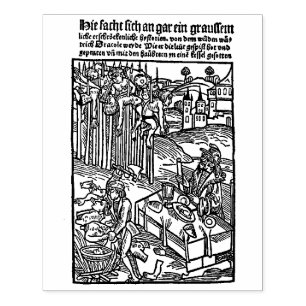 Dracula [Vlad Tepes] Holzschnitt Gummistempel