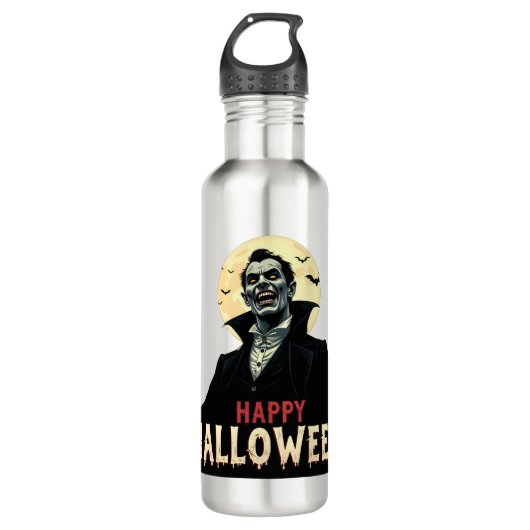 Dracula wünscht Ihnen eine wunderschöne Nacht Edelstahlflasche (Vorderseite)