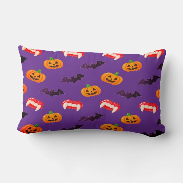 Dracula's Candy Explosion Spooky Halloween Lendenkissen (Rückseite)