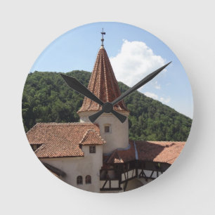 Dracula's Castle Clock Runde Wanduhr