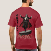 Dracula's Dance on a Coffin: Long Live Halloween T-Shirt (Rückseite)