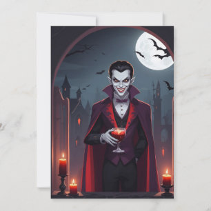 Dracula's Delight - Halloween-Grußkarte Feiertagskarte