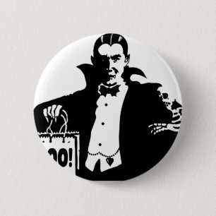 Draculas glückliches Halloween Button