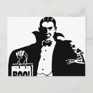 Draculas glückliches Halloween Postkarte