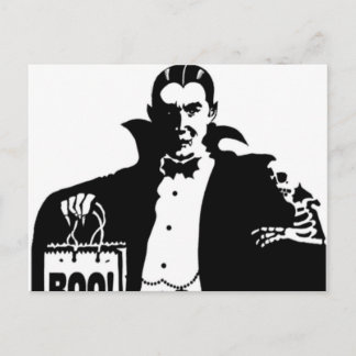 Draculas glückliches Halloween Postkarte